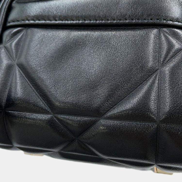 مملوكة مسبقًا Dior Lady'S 95.22 2Way Handbag Black Leather Size Medium