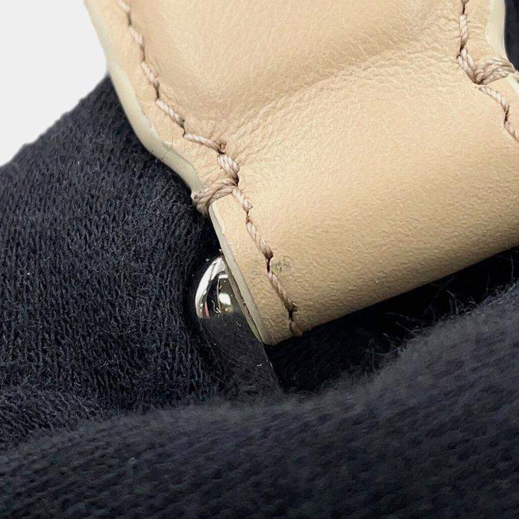 Pre Owned Dior Sahara 2-Way Bucket Bag Beige Raffia Leather Rubber Size Nano