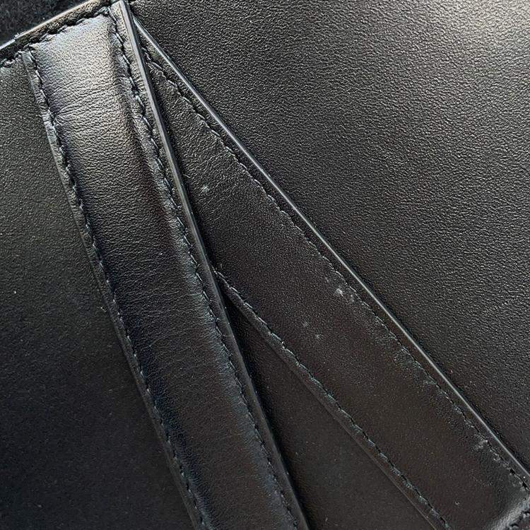 Pre Owned Dior Saddle Waist Bag Black Leather