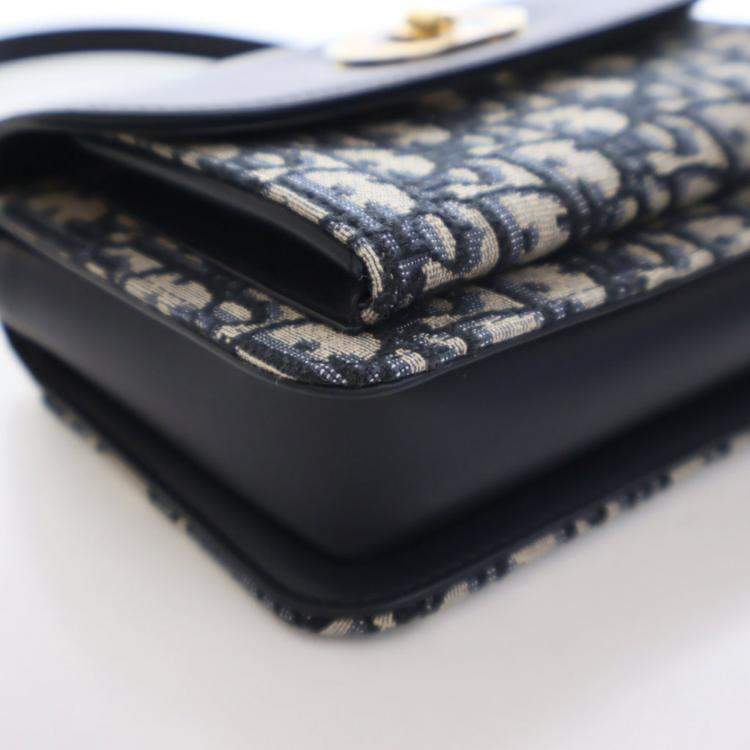 Pre Owned Christian Dior Mini Oblique Miss Maddy Flap Bag