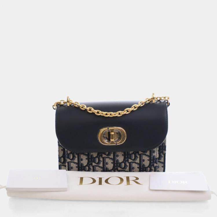 Pre Owned Christian Dior Mini Oblique Miss Maddy Flap Bag