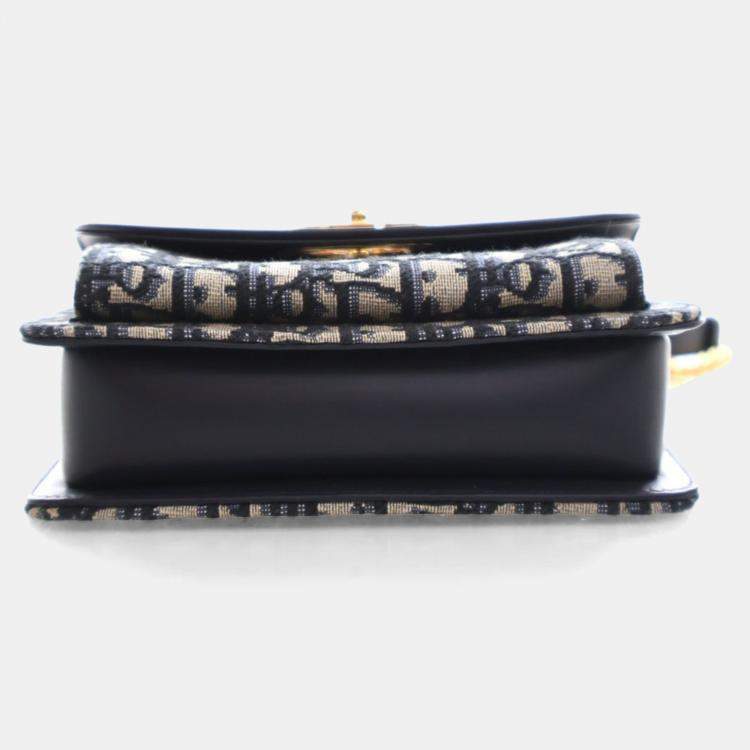 Pre Owned Christian Dior Mini Oblique Miss Maddy Flap Bag