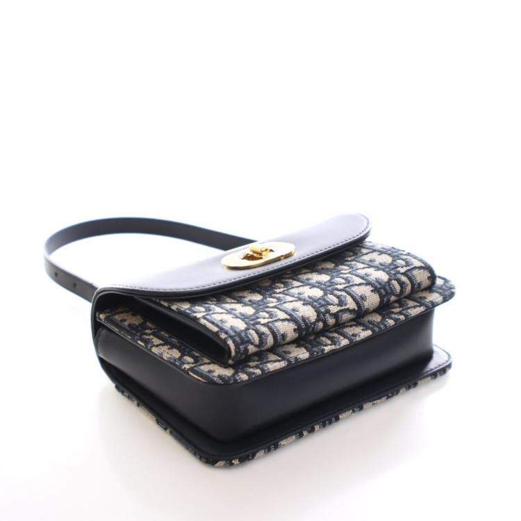 Pre Owned Christian Dior Mini Oblique Miss Maddy Flap Bag