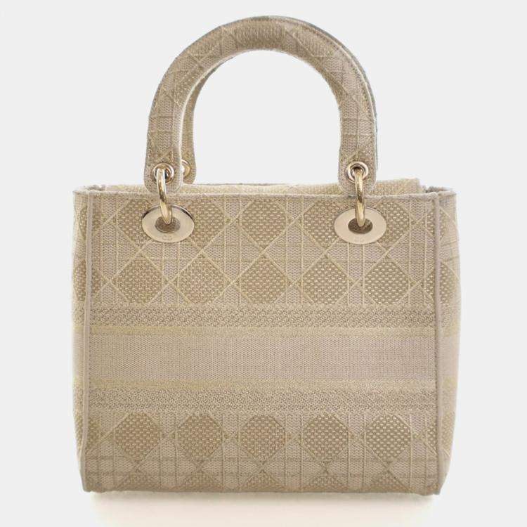 مملوكة مسبقًا Christian Dior Medium Embroidered Lady D-Lite