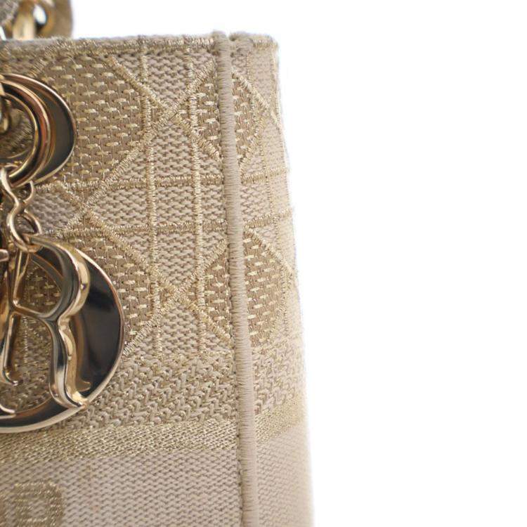 مملوكة مسبقًا Christian Dior Medium Embroidered Lady D-Lite