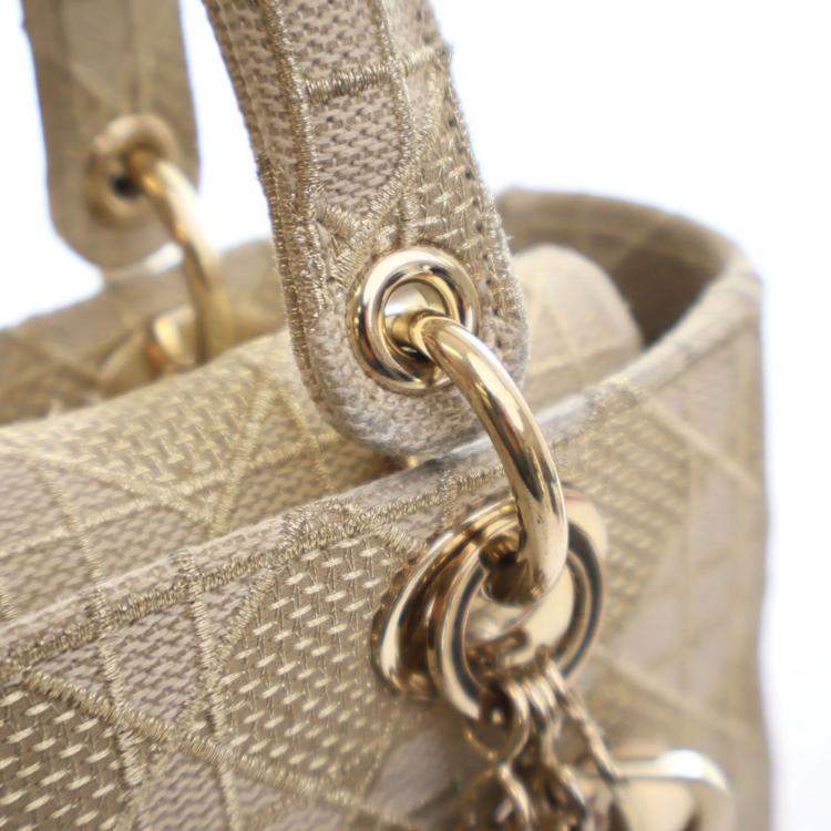 مملوكة مسبقًا Christian Dior Medium Embroidered Lady D-Lite