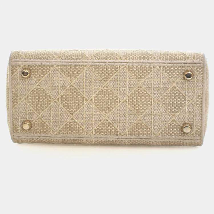 مملوكة مسبقًا Christian Dior Medium Embroidered Lady D-Lite