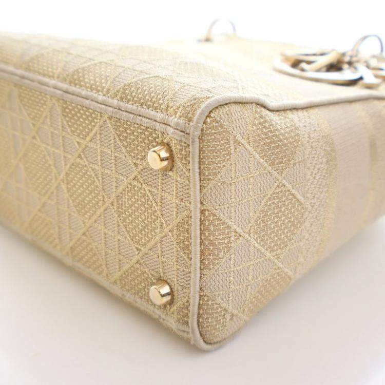 مملوكة مسبقًا Christian Dior Medium Embroidered Lady D-Lite