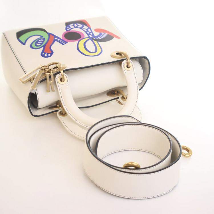 Pre Owned Dior Medium Niki De Saint Phalle Love Calfskin Lady Dior