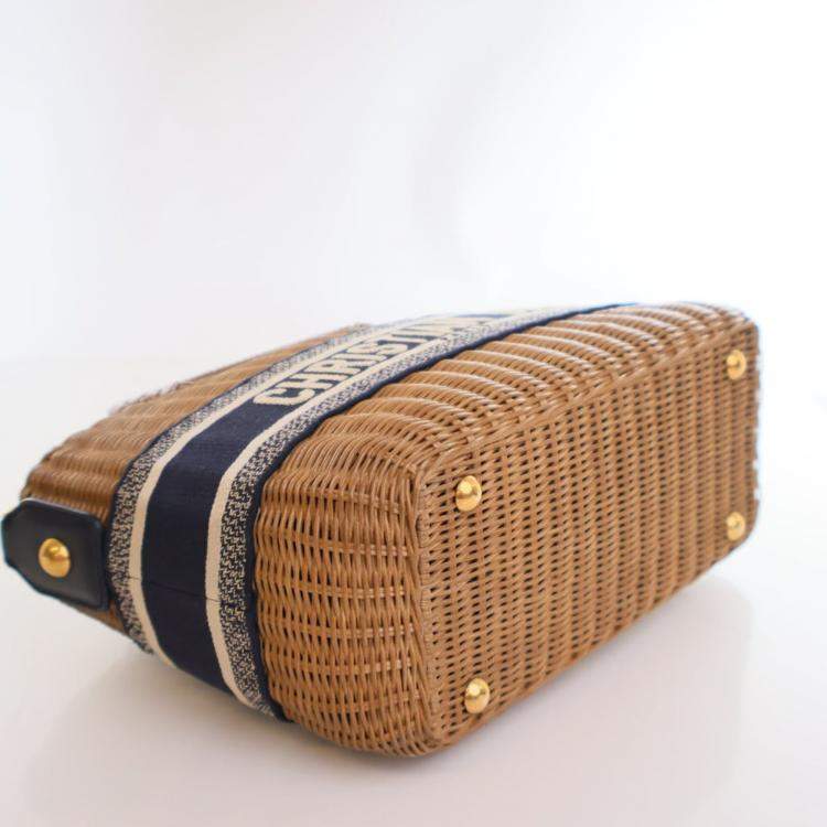 Pre Owned Dior Wicker Basket Bag