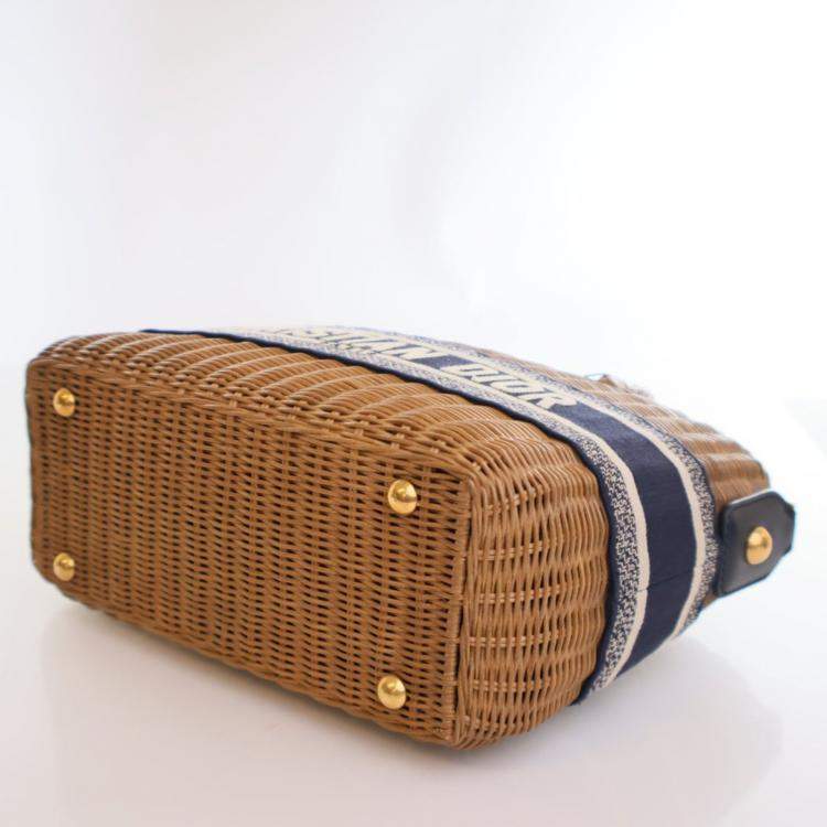 Pre Owned Dior Wicker Basket Bag