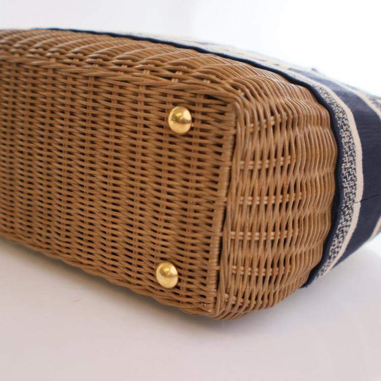 Pre Owned Dior Wicker Basket Bag