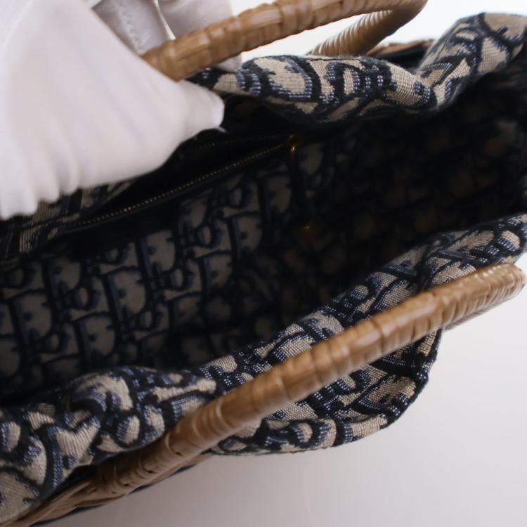 Pre Owned Dior Wicker Basket Bag