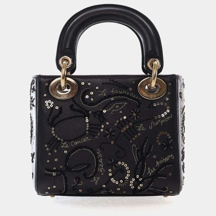 Pre Owned Dior Mini Astrology Sequin Lady Dior