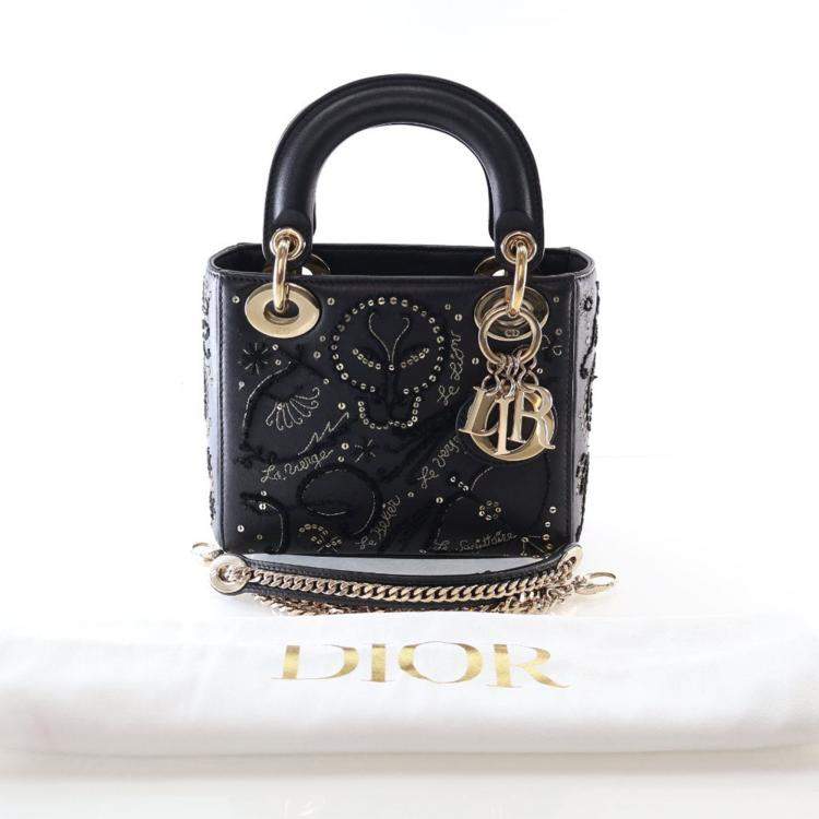 Pre Owned Dior Mini Astrology Sequin Lady Dior