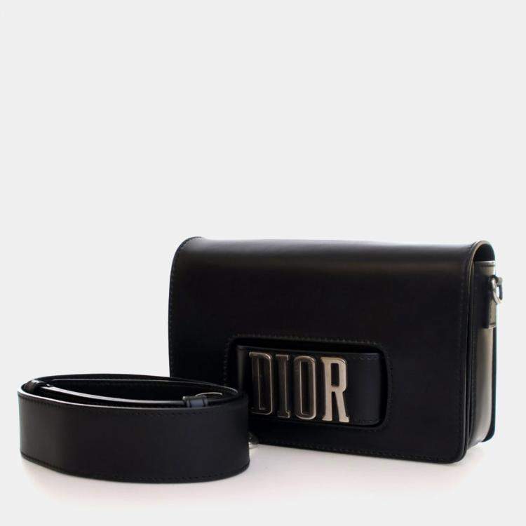 Pre Owned Dior Black Calfskin Dior(r)evolution Flap Bag