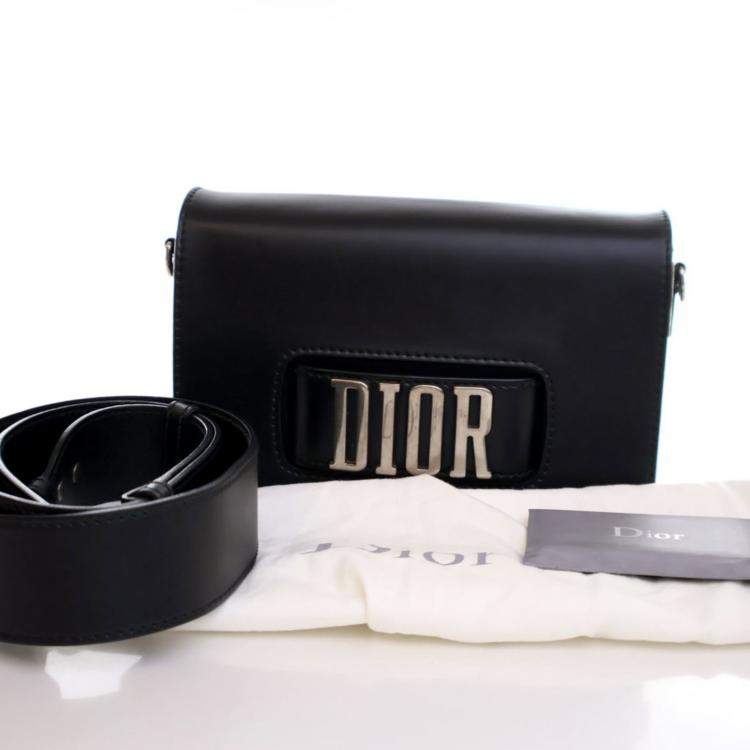 Pre Owned Dior Black Calfskin Dior(r)evolution Flap Bag