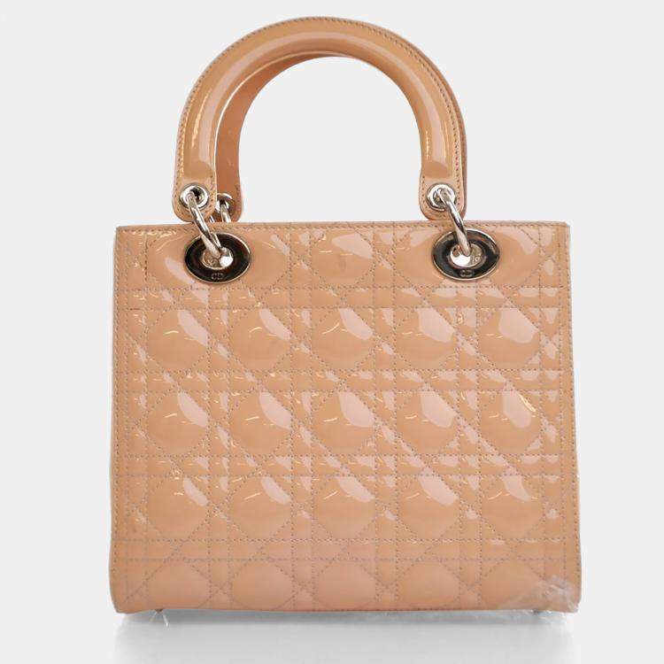 Pre Owned Dior Medium Patent Lady Dior