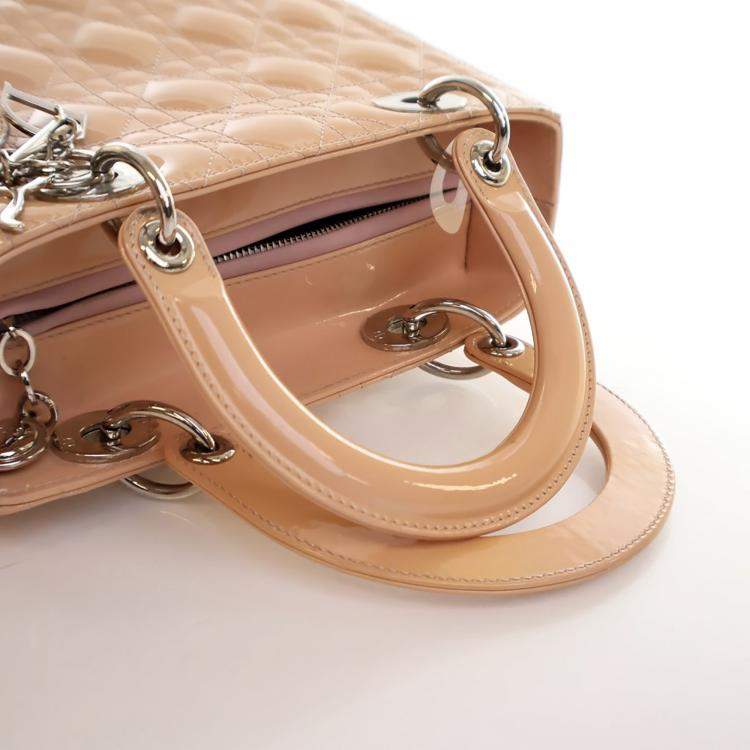 Pre Owned Dior Medium Patent Lady Dior