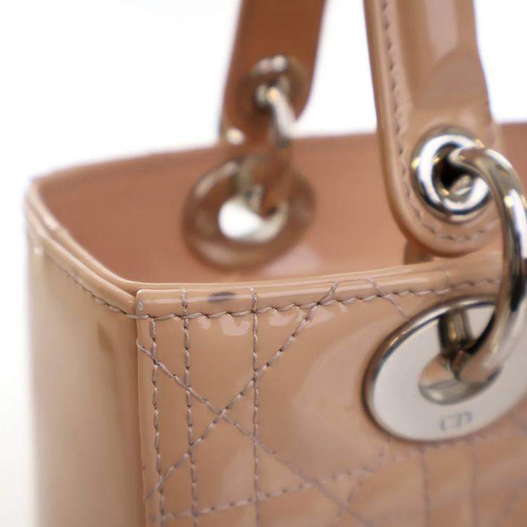 Pre Owned Dior Medium Patent Lady Dior
