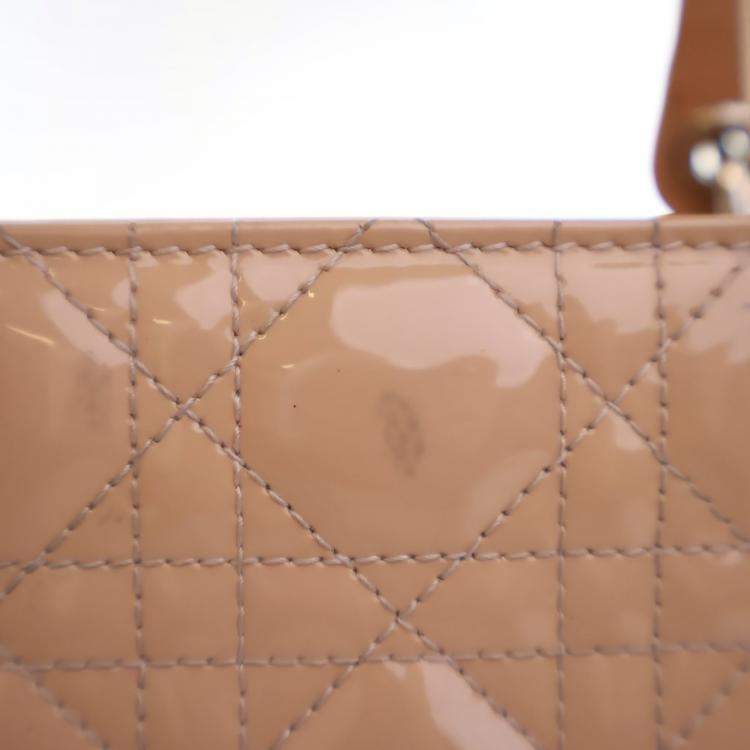 Pre Owned Dior Medium Patent Lady Dior