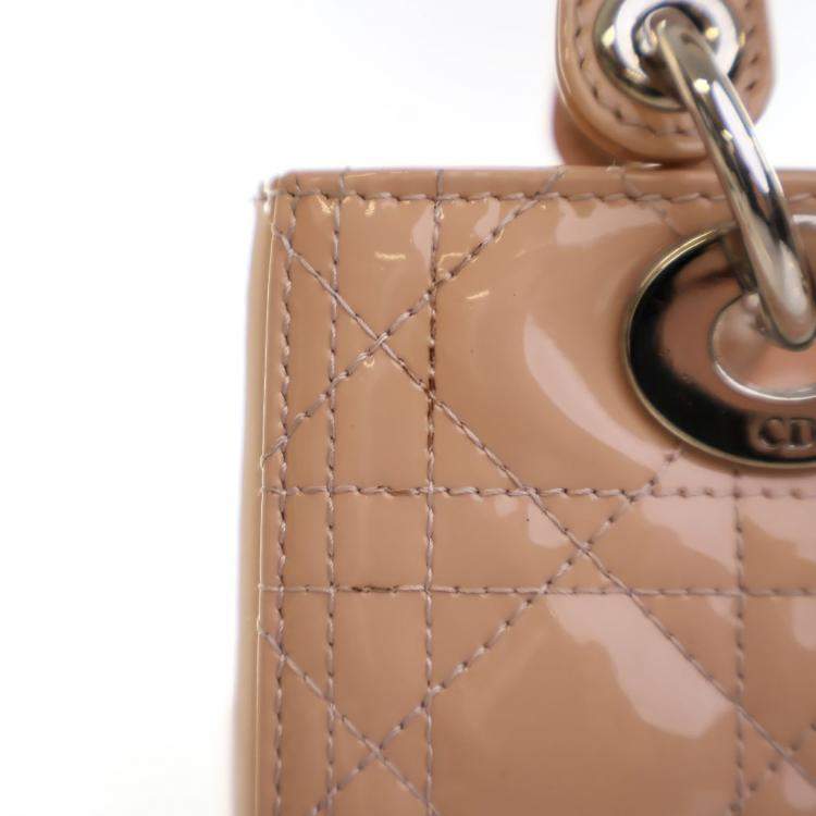 Pre Owned Dior Medium Patent Lady Dior
