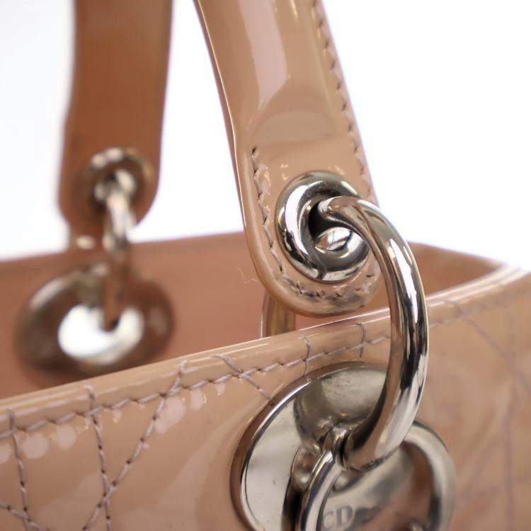 Pre Owned Dior Medium Patent Lady Dior