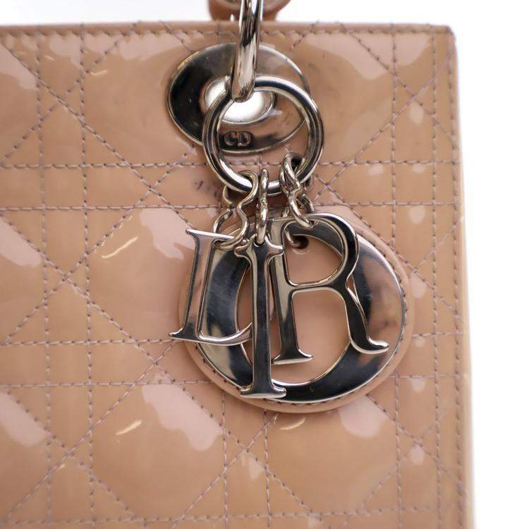 Pre Owned Dior Medium Patent Lady Dior