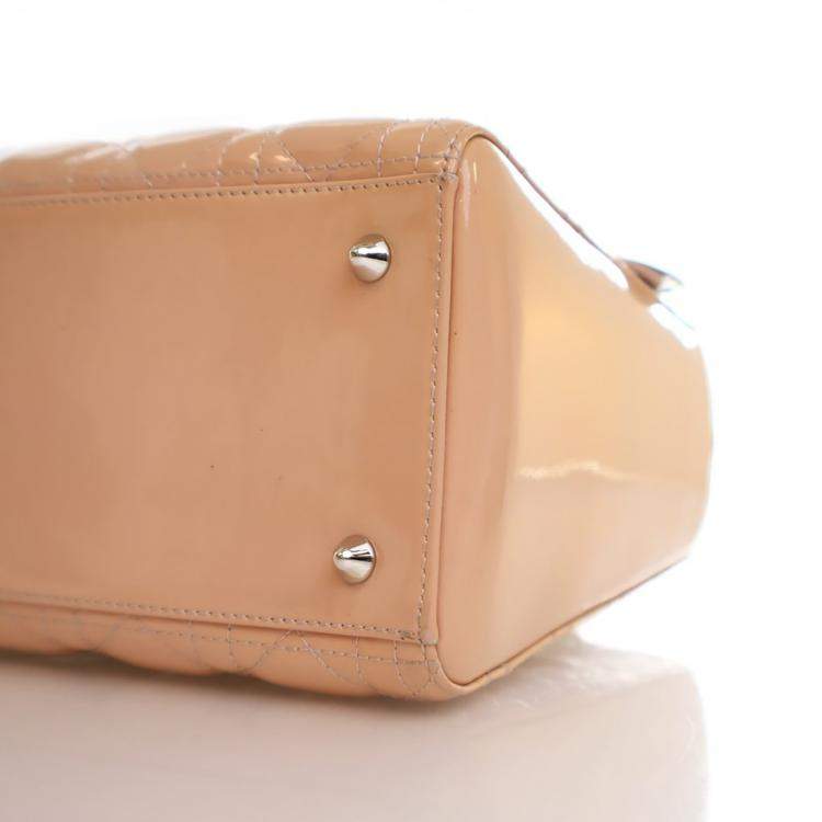 Pre Owned Dior Medium Patent Lady Dior