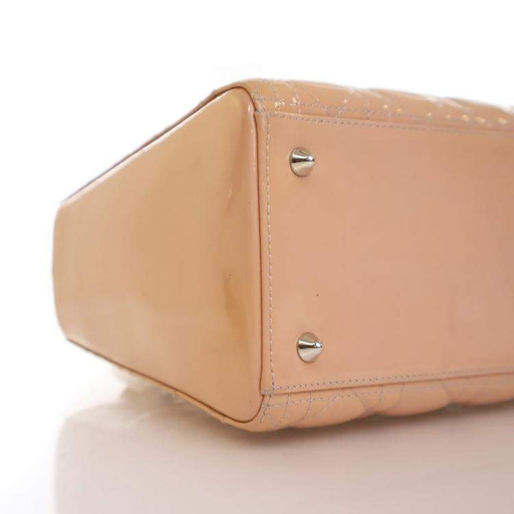 Pre Owned Dior Medium Patent Lady Dior