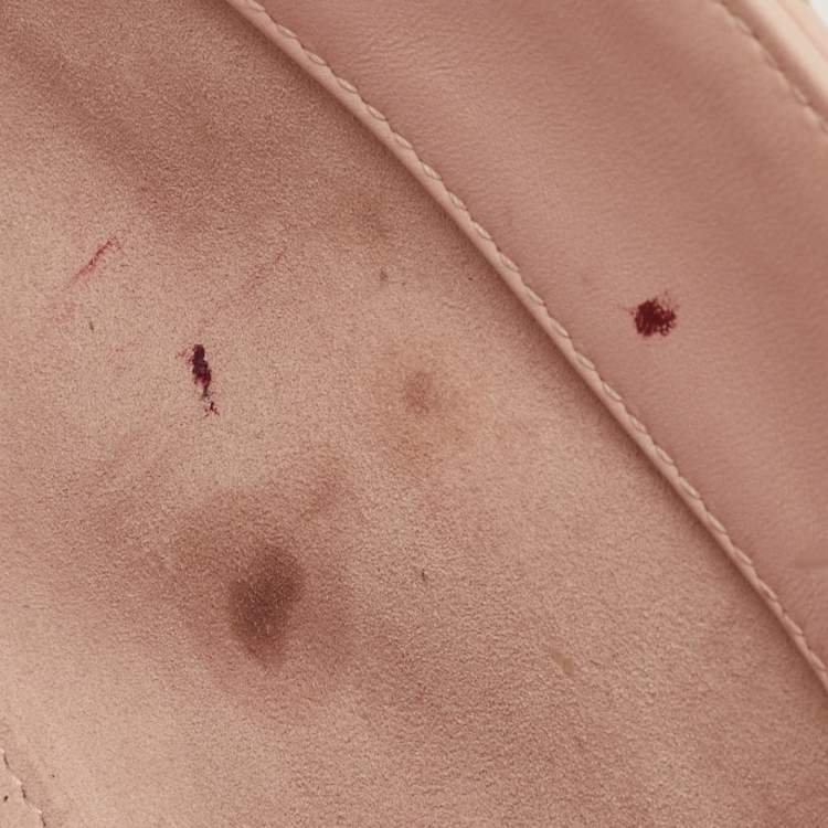 Pre Owned Dior Lady D-Joy Small Pink Cannage Leather Tote