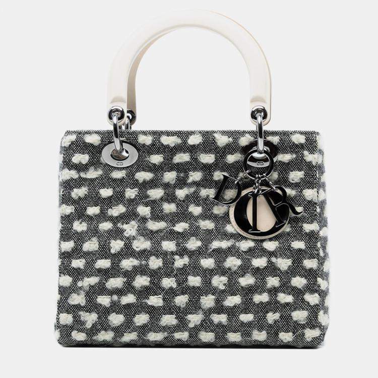 Pre Owned Medium Tweed Lady Dior