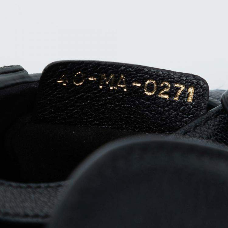 Pre Owned Dior Black Micro Goatskin Saddle