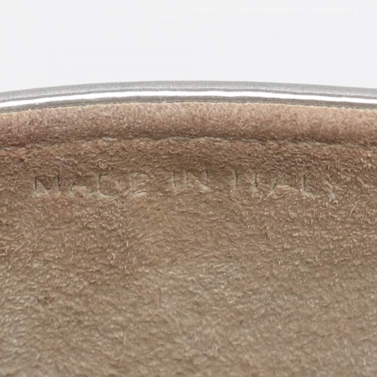 Pre Owned Dior Diorama Silver Studded Leather Vertical Chain Clutch