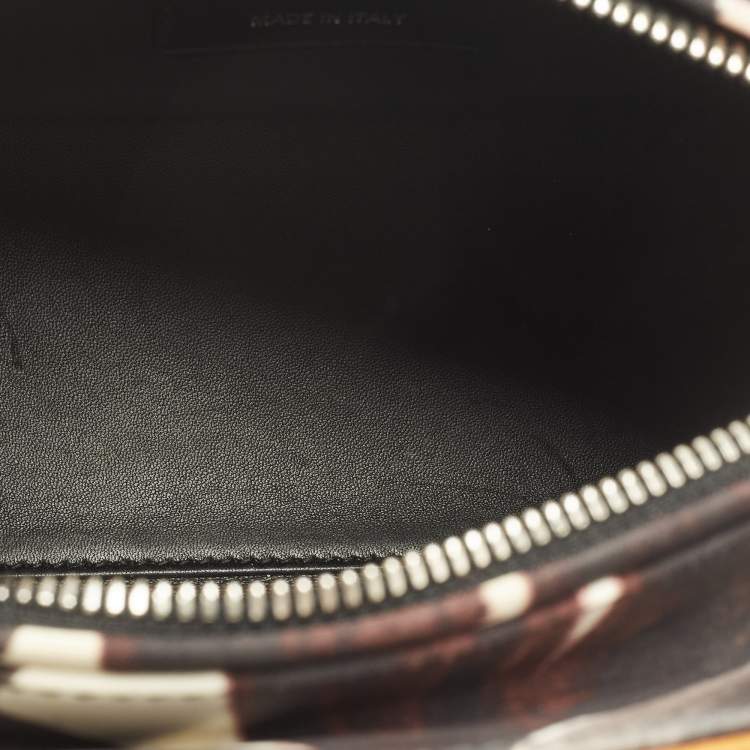 Pre Owned Dior Lady Dior Medium Multicolor Graffiti Satin Tote