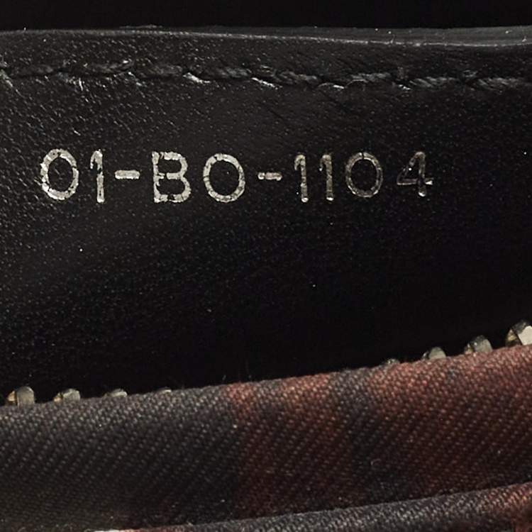 Pre Owned Dior Lady Dior Medium Multicolor Graffiti Satin Tote