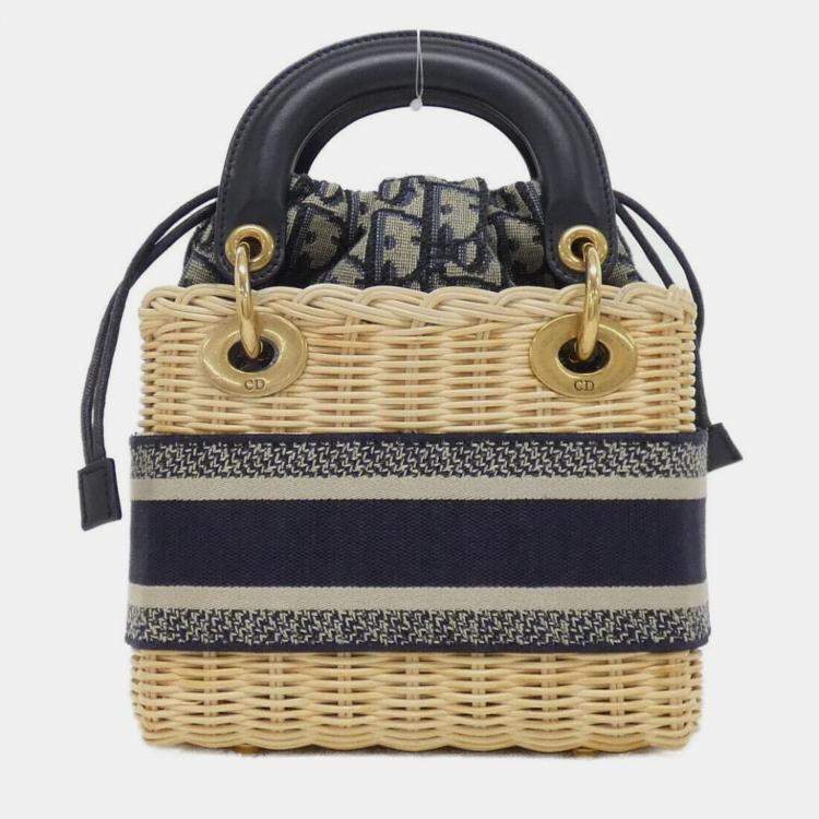 Pre Owned Christian Dior Dior Oblique Lady Handbag