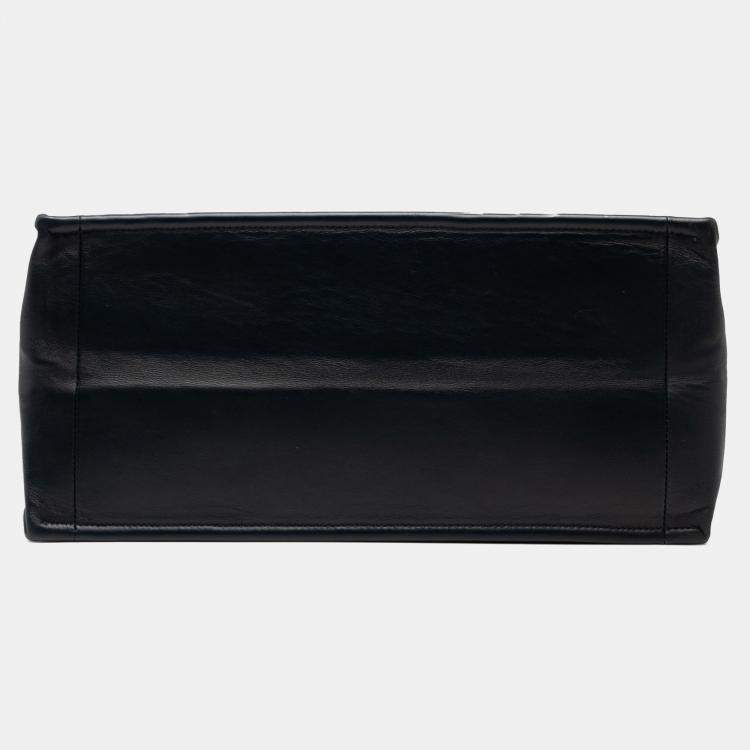 Pre Owned Dior Blue Medium Ombre Embossed Leather Book Tote