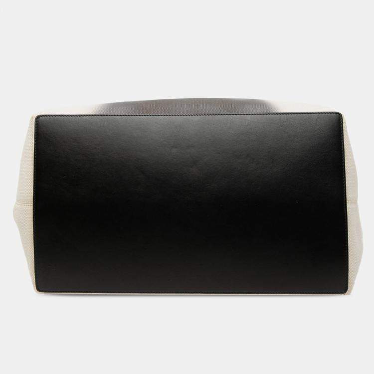 Pre Owned Dior White Large Canvas Eiffel Tower Toujours Tote