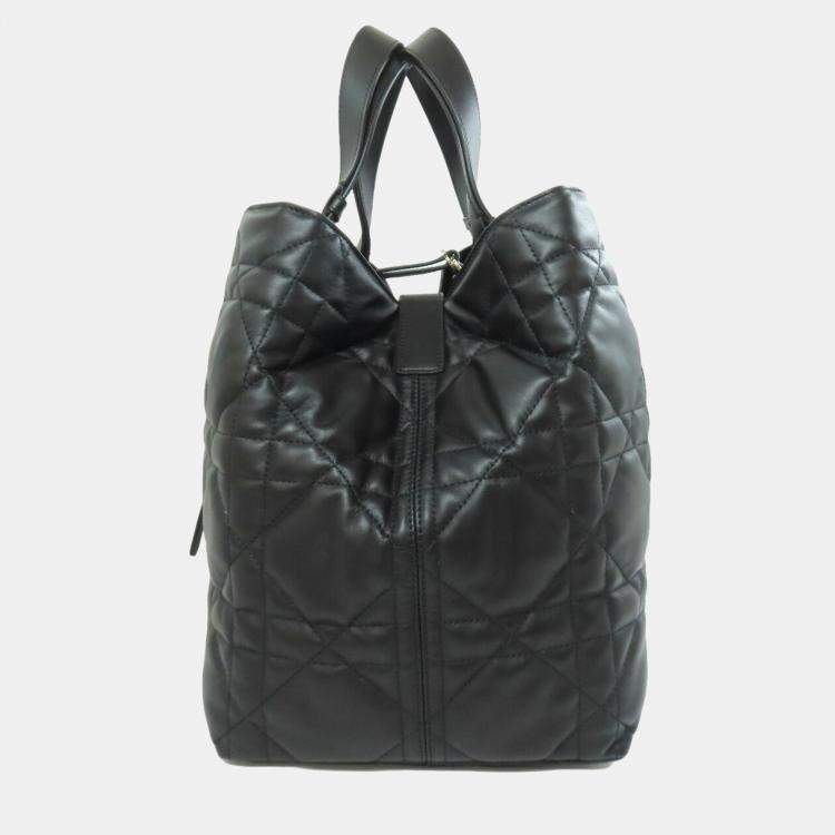 Pre Owned Christian Dior Lady Tote Bag Calfskin