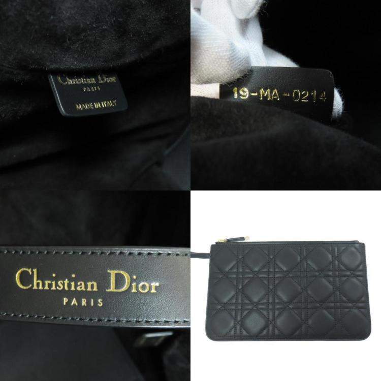 Pre Owned Christian Dior Lady Tote Bag Calfskin