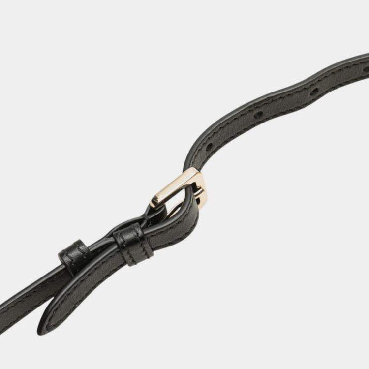 Pre Owned Christian Dior Dior Macrocannage Book Tote Mini Handbag/Shoulder Bag Black Leather