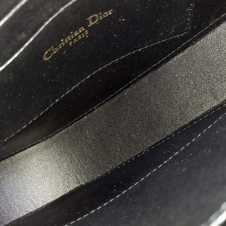مملوكة مسبقًا Dior Black Leather Saddle Shoulder Pouch