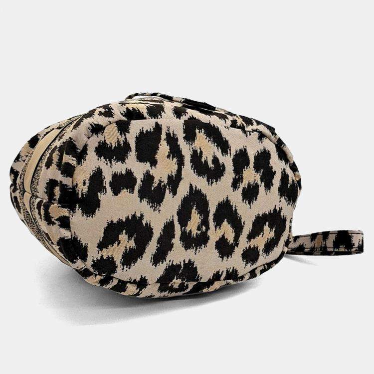 Pre Owned Dior Black Brown Fabric Travel Pouch