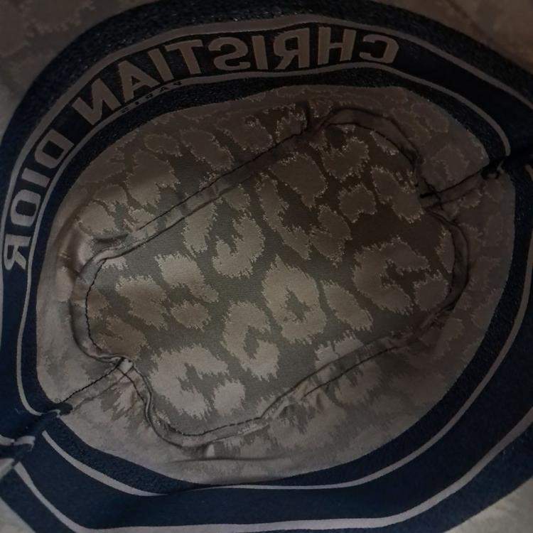 Pre Owned Dior Black Brown Fabric Travel Pouch