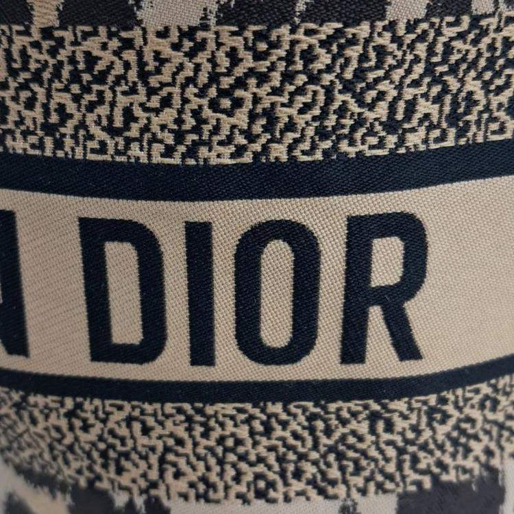 Pre Owned Dior Black Brown Fabric Travel Pouch