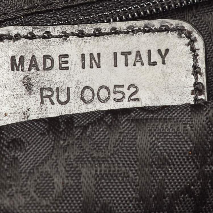 مملوكة مسبقًا Dior Saddle Vintage Black Floral Print Canvas and Patent Leather Shoulder Bag