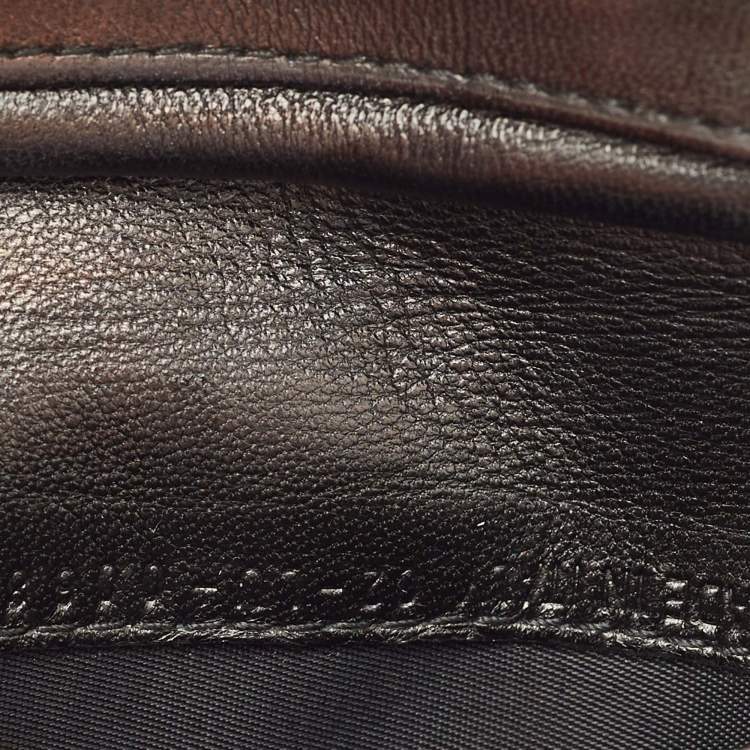 Pre Owned Dior Lady Dior Black Cannage Leather French Wallet