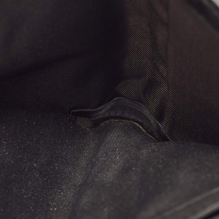 Pre Owned Dior Lady Dior Black Cannage Leather French Wallet