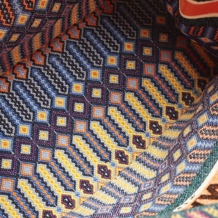 Pre Owned Dior Book Large Multicolor Embroidered Canvas Tote